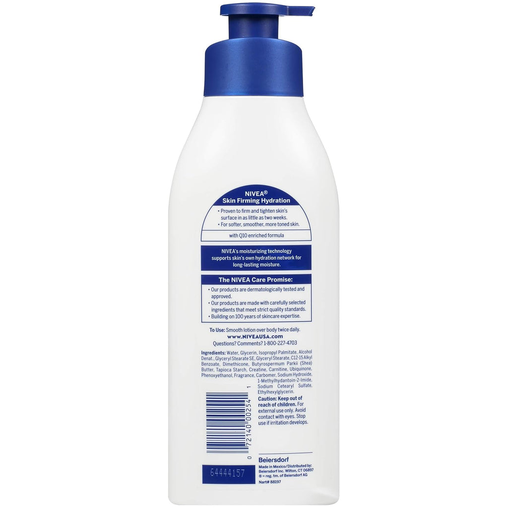 NIVEA Skin Firming Sheer Hydration Lotion with Q10 & Creatine – 16.9 fl oz