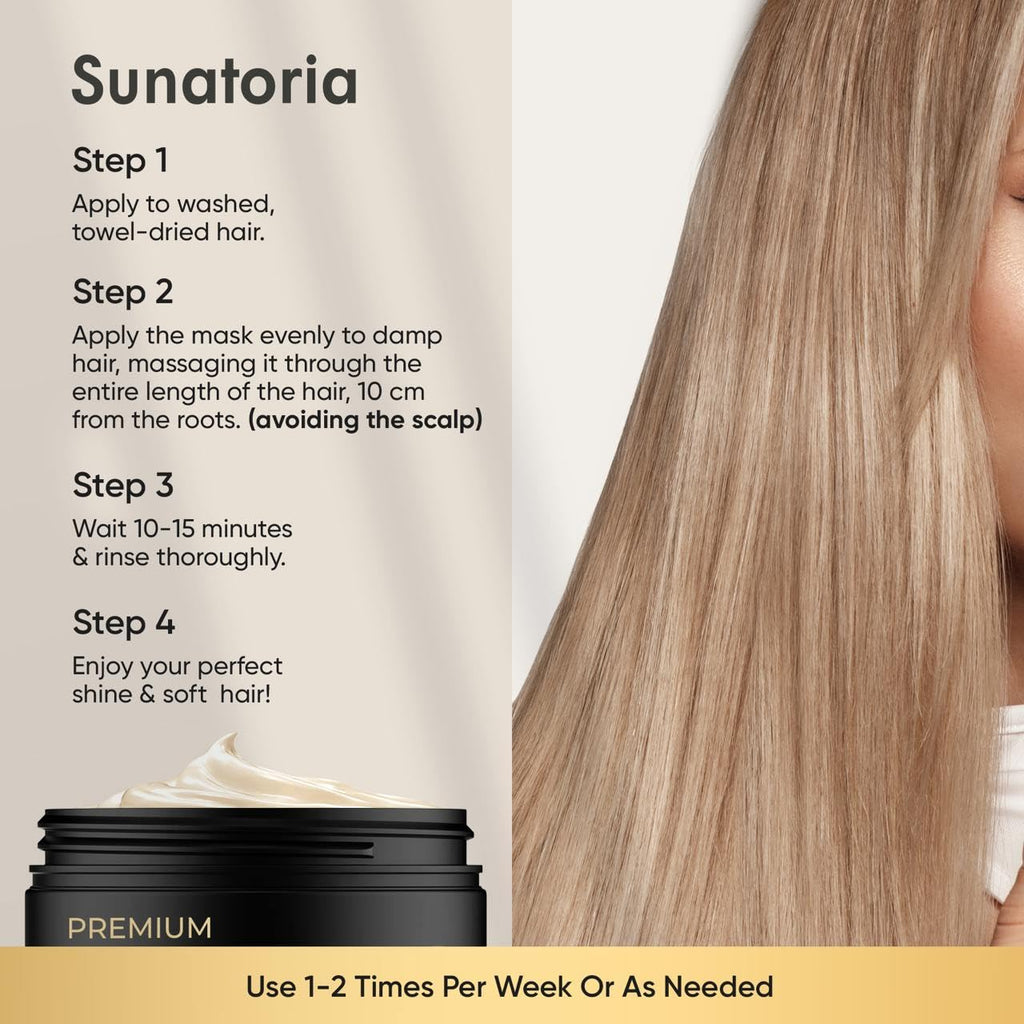 SUNATORIA Keratin Hair Mask – Deep Repair & Hydration Treatment