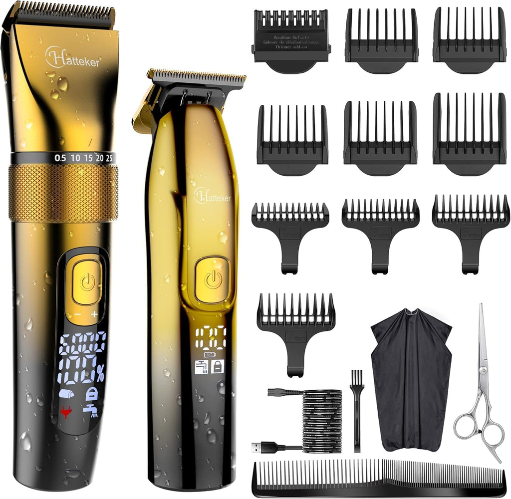Hatteker™ Gold Edition Pro Grooming Kit Blade Trimmer Set