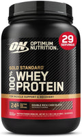 Optimum Nutrition Gold Standard 100% Whey Protein Powder, Double Rich Chocolate, 2 Pound