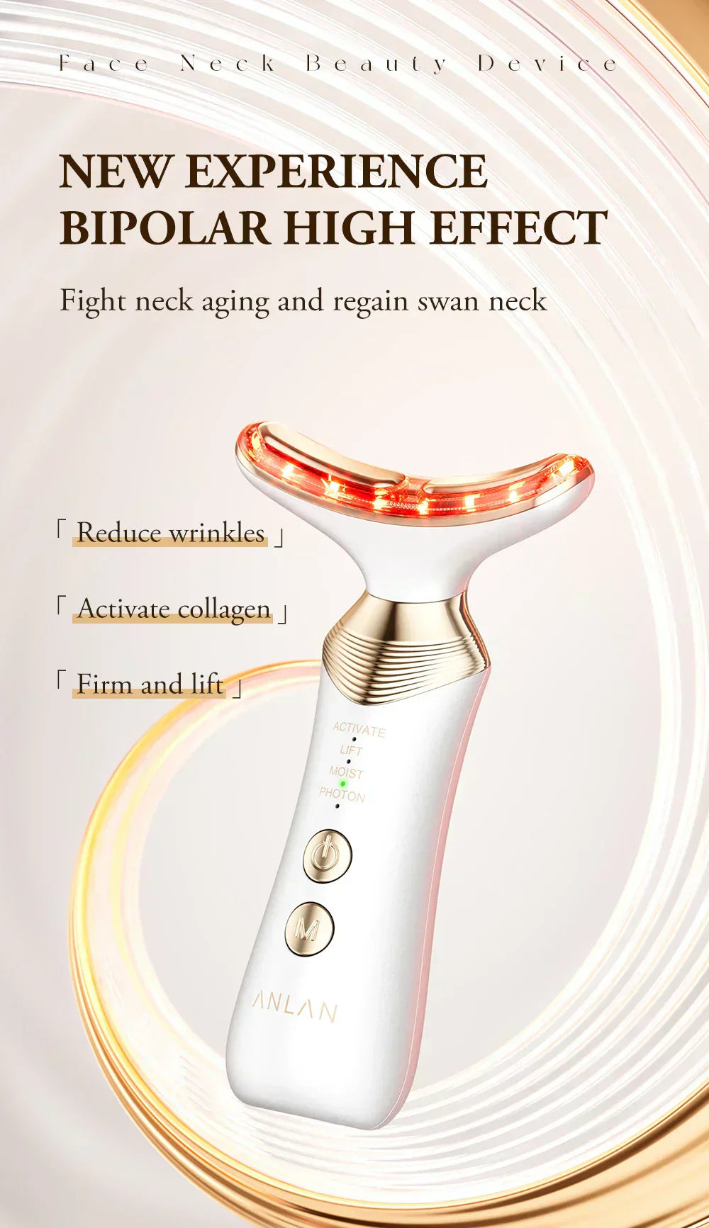 ANLAN Dual Polar Neck Beauty Device – Lift, Firm &amp; Rejuvenate Your Skin