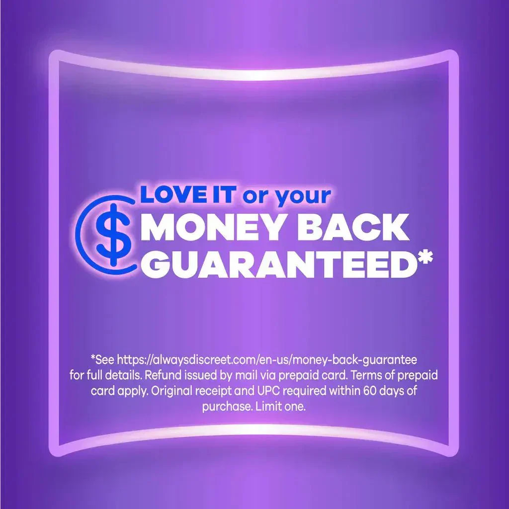 Always Discreet Maximum Protection Underwear.