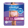 Always Discreet Maximum Protection Underwear.