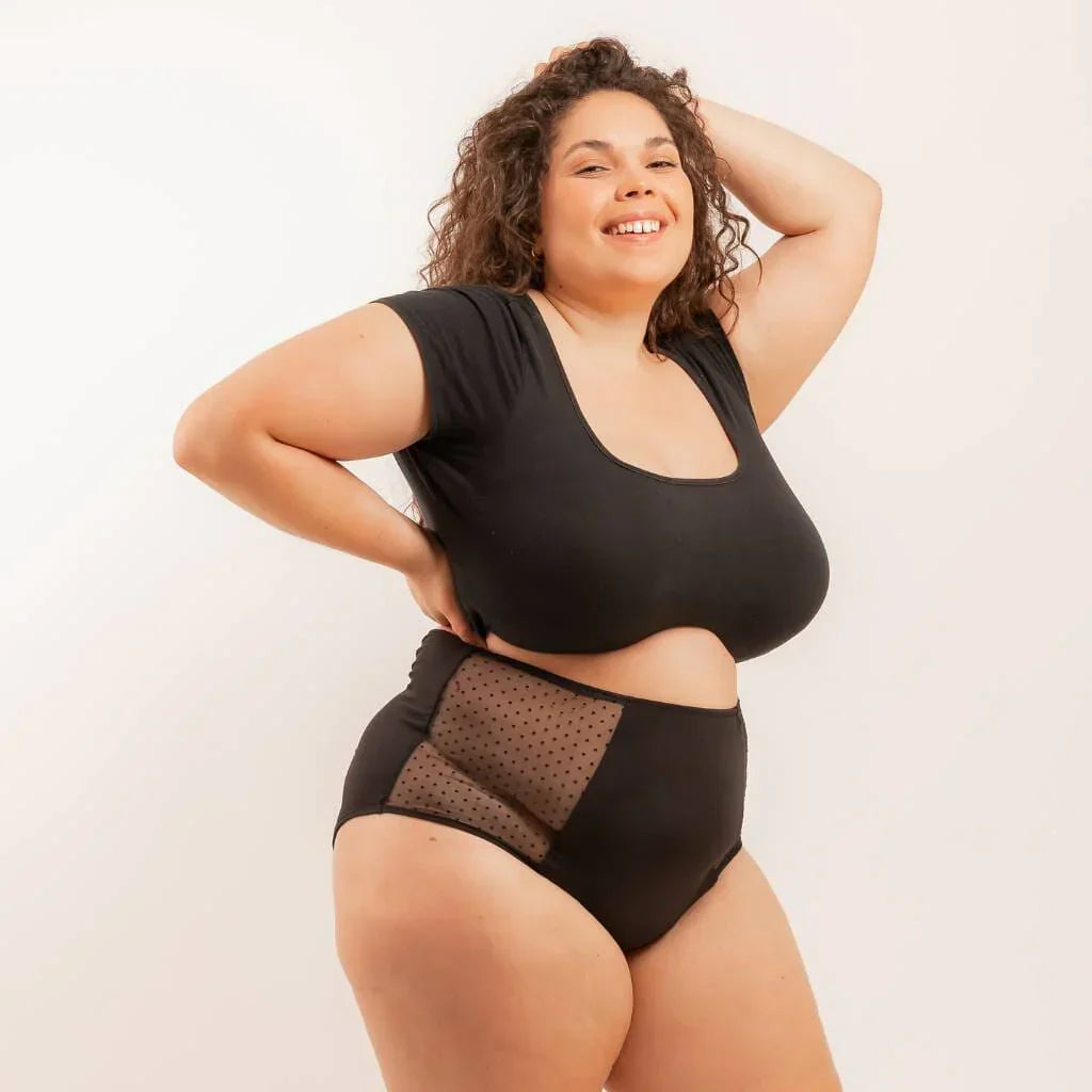 SPLENDEA MoistureSoft High-Waist Period Brief – Medium Flow