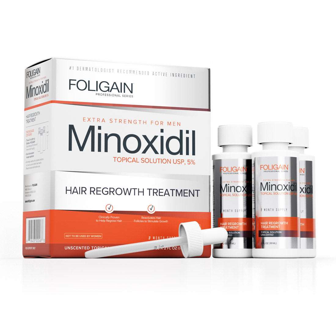 FOLIGAIN Minoxidil 5% Hair Regrowth Treatment For Men.