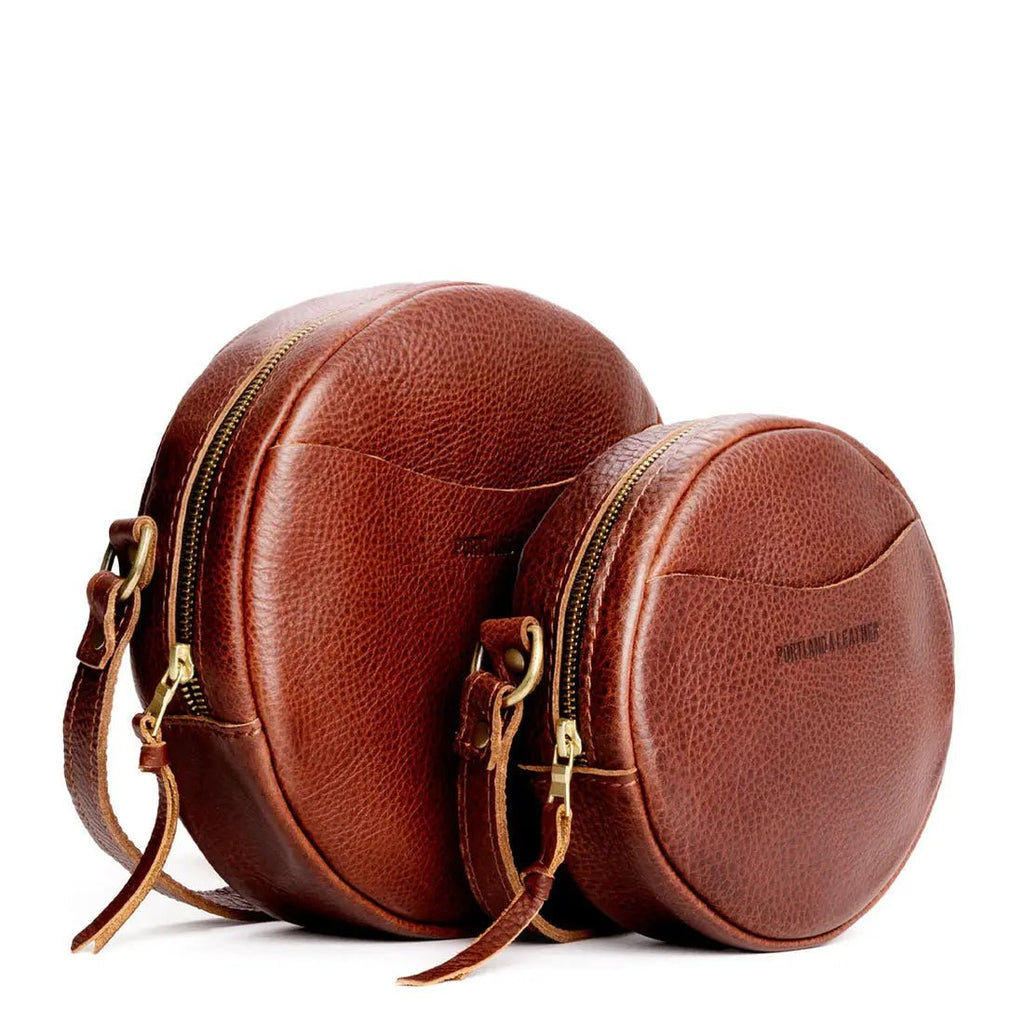 Leather Circle Crossbody.
