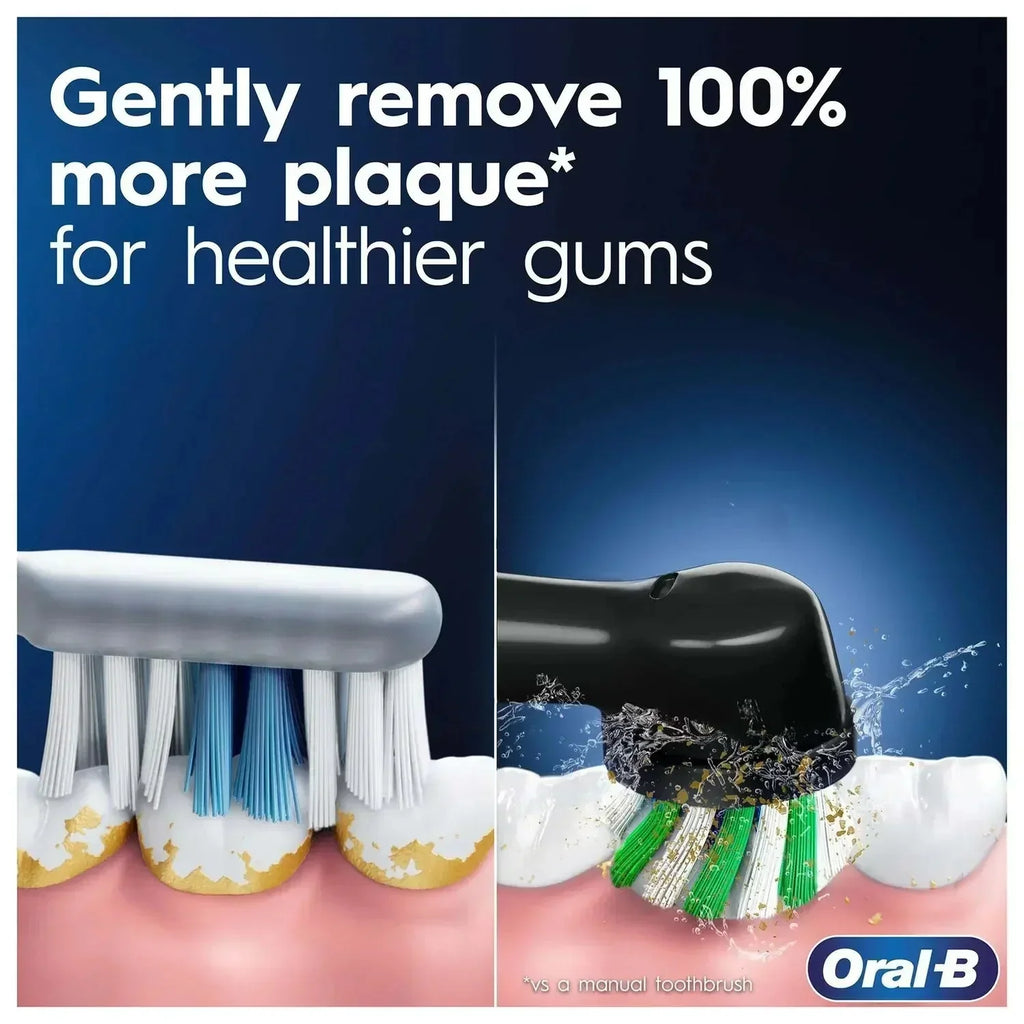 Oral B Pro 3500 Cross Action Black Electric Toothbrush Freedomize.