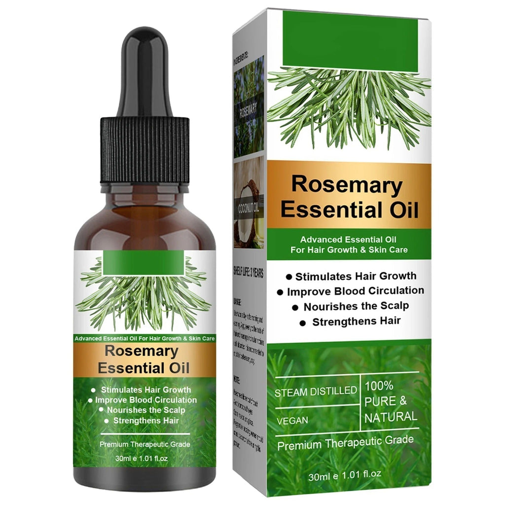 Rosemary Essentiall Oil Hair Growth Products Organic Hair Products Scalp Hair Strengthening Oil For Nourish Shiny Hair Healthy.